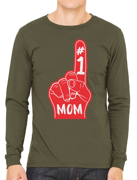 Number 1 Mom Men's Long Sleeve T-shirt