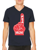 Number 1 Mom Men's V-neck T-shirt