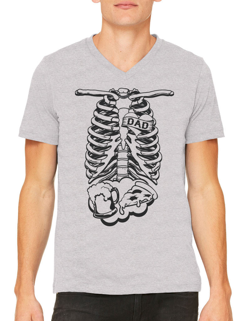 Skeleton Dad Men's V-neck T-shirt