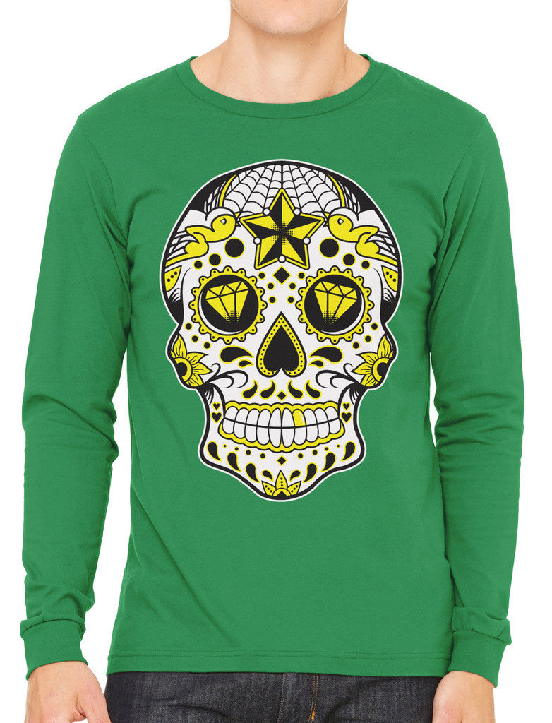 Dia De Los Muertos Sugar Skull Men's Long Sleeve T-shirt