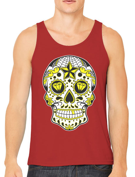Dia De Los Muertos Sugar Skull Men's Tank Top