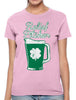 Green Beer Clover Relief Pitcher Women's T-shirt