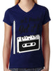 90's People Get It Cassette Tape Junior Ladies V-neck T-shirt