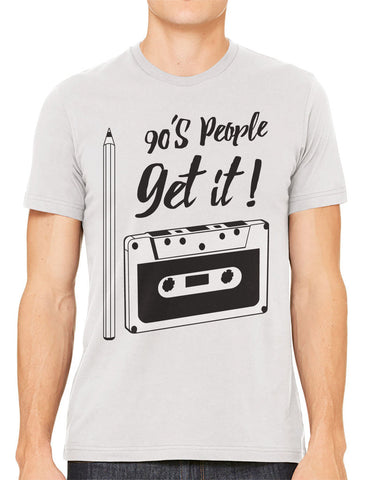 90's People Get It Cassette Tape Men's Long Sleeve T-shirt