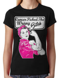Cancer Picked The Wrong Bitch Junior Ladies T-shirt